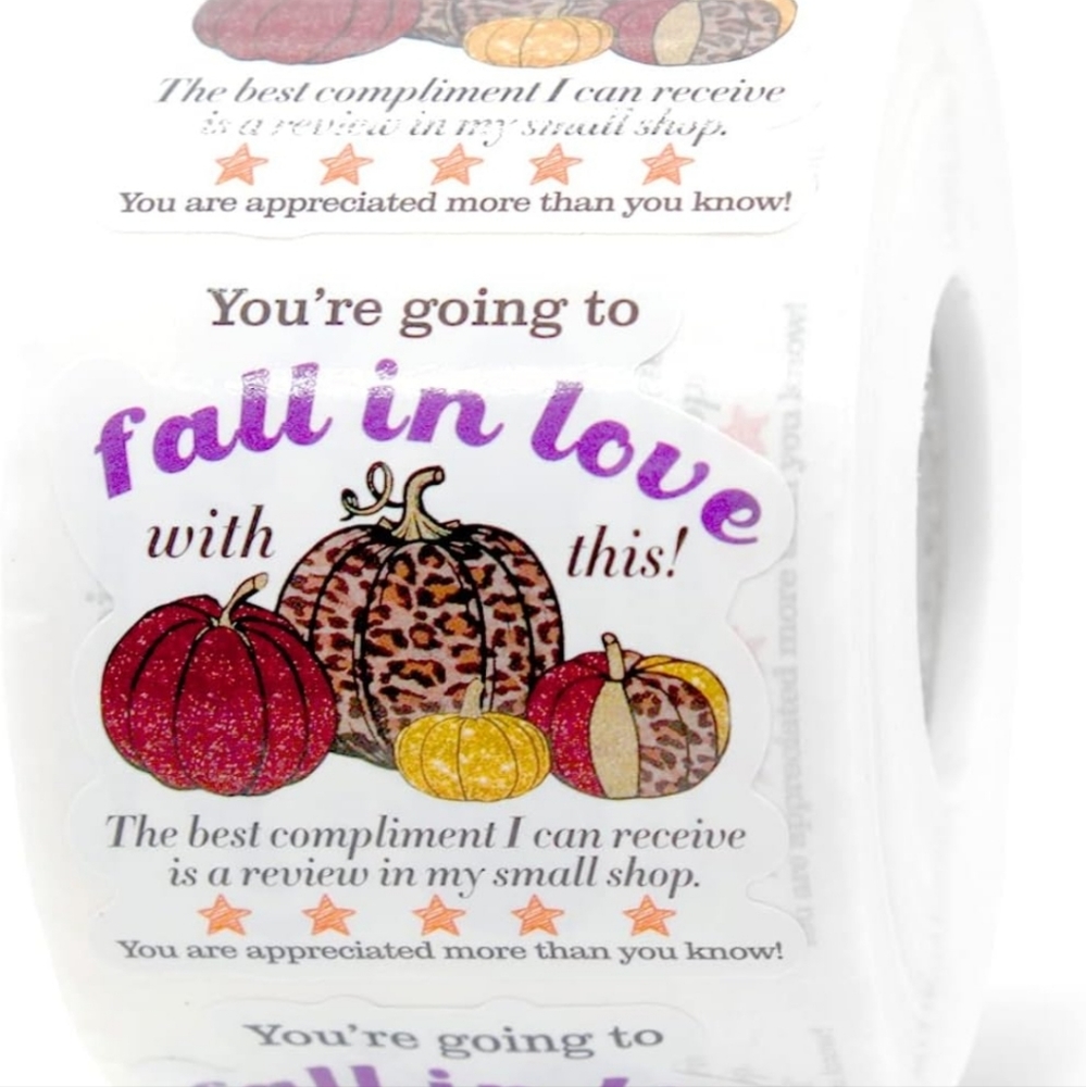 C.....50 ct You’re Going to Fall in Love with This Sticker ,Thank You Stickers,